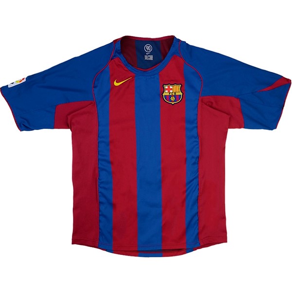Camiseta Barcelona 1ª Retro 2004 2005 Azul Rojo